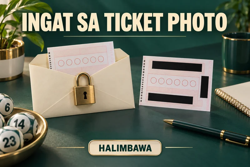 Original lottery illustration: Ticket privacy and provenance. Sample labels, not actual results.